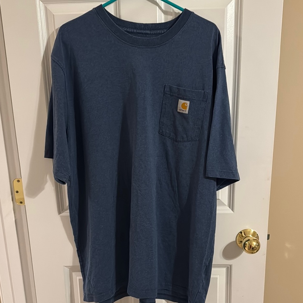 Carhartt Blue Short Sleeve Tee Classic Crew Neck